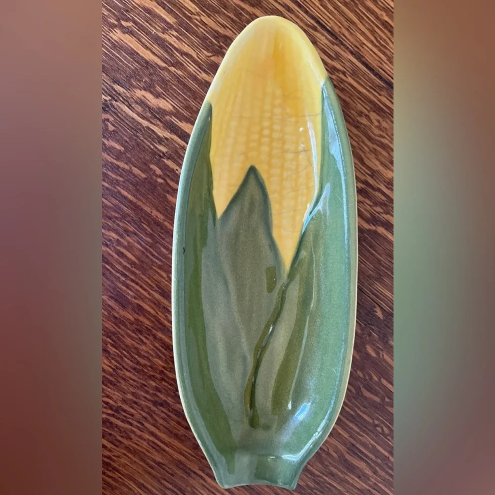 Shawnee Corn King Corn Holder / Butter Dish | 1950's Mid-Century.